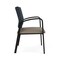 Lesro Newport Wide Guest Chair Metal Frame, Black, RS Night Sky Back, MD Farro Seat NP1201 - alternate 3